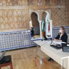 El delegado de Salud y la delegada del Gobierno, en una imagen de archivo.