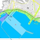 Vista general del desarrollo previsto para el puerto-ciudad