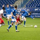 Una jugada del partido.