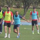 José Gomes en el partidillo.