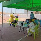 Toma de muestras en el cribado realizado en Turre.