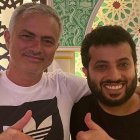 Mourinho y el presidente del Almería en Riad.