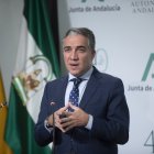 Elías Bendodo, en la rueda de prensa de este miércoles.