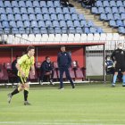 José Gomes viviendo el partido intensamente en la banda.