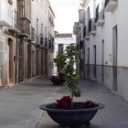 El alcalde asegura que los maceteros no entorpecen la entrada del menor en su vivienda.