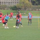 El equipo se ejercitó en el Anexo pensando ya en el Málaga.