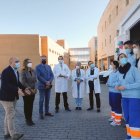 Los delegados Maribel Sánchez y Juan de la Cruz Belmonte, este miércoles en el Hospital La Inmaculada.