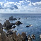 El Arrecife de las Sirenas, postal inconfundible del Parque Natural Cabo de Gata-Níjar.