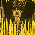 La Santísima Virgen del Consuelo, en un Jueves Santo pasado.