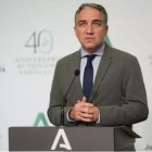 El consejero de la Presidencia, Administración Pública e Interior y portavoz del Gobierno andaluz, Elías Bendodo.