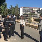 Sacramento Sánchez durante una visita al cementerio