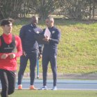 José Gomes este lunes en el campo Anexo.