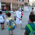 Primer día del curso escolar en Málaga con las medidas preventivas diseñadas por la Junta contra el Covid-19.