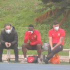 João Gonçalves, Appiah y Jordi Escobar, este domingo en el Anexo.