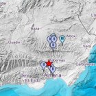 Zonas en las que se ha notado el terremoto este domingo.