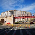 Glorieta cortada al tráfico