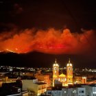 Imagen del incendio en Castala.