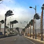 Carretera de Alicún, en Roquetas de Mar.