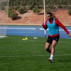 Guilherme Schettine en el entrenamiento de este miércoles.
