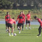 Entrenamiento del Almería.