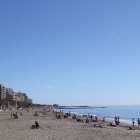 Playa de El Zapillo, en la capital.
