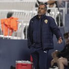 José Gomes lamentándose de una jugada del partido en Butarque.