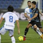 César de la Hoz volvió a retrasar su posición y jugó de defensa central.