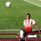 Sergio Akieme ha cumplido 22 partidos con el Almería.