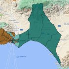 Mapa de mortalidad en Almería capital.