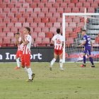 Maras, Villalba y Lazo, desesperados el día que se perdió con el Sporting.