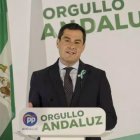 Juanma Moreno, este miércoles en un acto del PP.