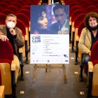 El concejal Diego Cruz y el director de La Factoría, David del Pino, en el Apolo.