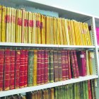 Libros de Actas en su ubicación en el Archivo Muncipal