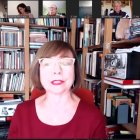 Durante la presentación de la conferencia, la presidenta de Amigos de la Alcazaba, María Teresa Pérez.