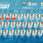 La prelista de Uruguay.