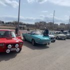 Vehículos clásicos, el pasado domingo en el Parque de las Familias de Almería.