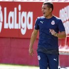 Francisco en puro nervio en la banda.