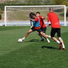 Guilherme Schettine en el entrenamiento de este jueves.