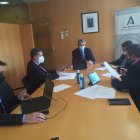 Reunión de comité de Alerta de Salud Pública en Almería, este jueves.