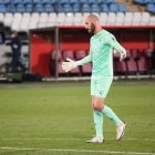 El meta Giorgi Makaridze en el fatídico partido frente al Leganés.