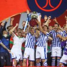 El momento de levantar la Copa del Rey.