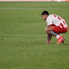 Samú Costa resignado después de empatar con el Espanyol.