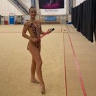 Lucía Expósito sigue creciendo en la gimnasia rítmica.