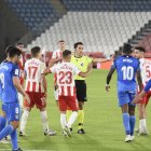 Saúl Ais Reig en el partido Almería-Fuenlabrada, que terminó 3-0.