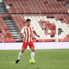 César de la Hoz en el partido ante el Logroñés.