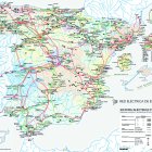Mapa que muestra el \'desierto energético\' en el sureste español y Almería.