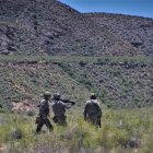 Despliegue de legionarios en el campo de maniobras