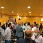 Imagen tomada al final del encuentro entre el obispo coadjutor y los hermanos mayores.
