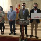 Imagen de la rueda de prensa en la que se ha anunciado la suspensión de la Feria.
