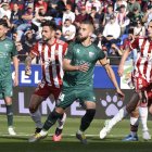Pulido en el Huesca-Almería de la Liga 19-20.